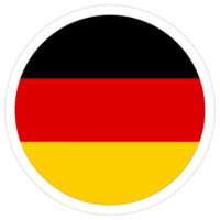 Deutsche Flagge. Flagge von Deutschland im Design Form. png