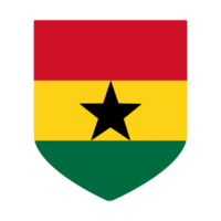 Ghana flag in design shape. Flag of Ghana in design shape png