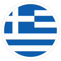 griechisch Flagge im Design Form. Flagge von Griechenland im Design gestalten png