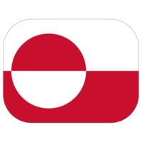 Flag of Greenland. Greenland flag in design shape png