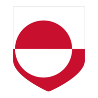 Flagge von Grönland. Grönland Flagge im Design gestalten png