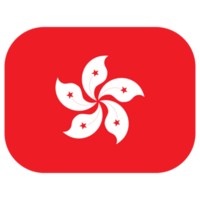 The Flag of Hong Kong. Hong Kong flag in shape png