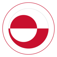 Flagge von Grönland. Grönland Flagge im Design gestalten png