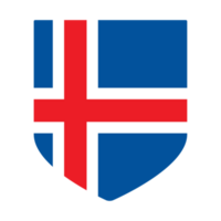 Island Flagge im Form. Flagge von Island im Form. png