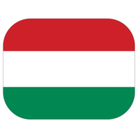 Hungary flag in design shape. Flag of Hungary in design shape. png