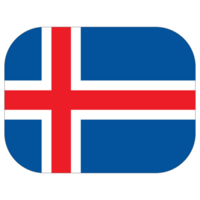 Islande drapeau dans forme. drapeau de Islande dans forme. png