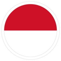 Indonesian flag in design shape. Flag of Indonesia in design shape png