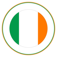 Ireland flag in design shape.  Flag of Ireland in design shape. png