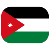 Jordan flag. Flag of Jordan in shape png