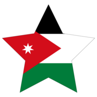 Jordan flag. Flag of Jordan in shape png