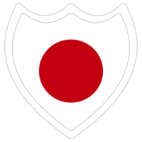 giapponese bandiera nel design forma. bandiera di Giappone nel design forma. png