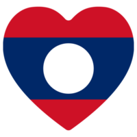 Laos flag in design shape. Flag of Laos in design shape. png