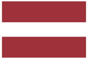 Flagge von Lettland im Form. Lettland Flagge im ein Design gestalten png