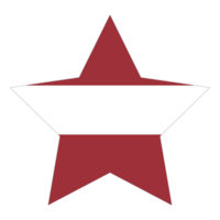 Flag of Latvia in  shape. Latvia flag in a design shape png