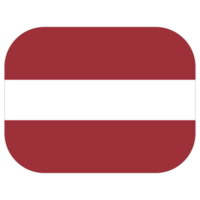 Flag of Latvia in  shape. Latvia flag in a design shape png