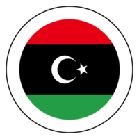 Flag of Libya design shape. Libya flag within design shape png