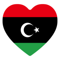 Flag of Libya design shape. Libya flag within design shape png