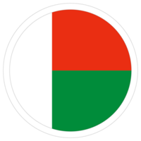 Madagascar flag. Flag of Madagascar in design shape png