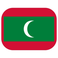 Maldiven vlag in ontwerp vorm geven aan. vlag van Maldiven in ontwerp vorm png