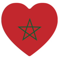 Flag of Morocco in design shape. Morocco flag in design shape. png