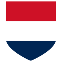 Netherlands flag in design shape. The Flag of the Netherlands in a design shape png