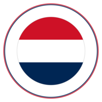 Países Bajos bandera en diseño forma. el bandera de el Países Bajos en un diseño forma png