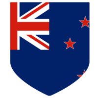 New Zealand flag in design shape. Flag New Zealand in design shape png