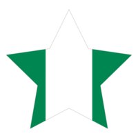 Nigerian flag. Flag of Nigeria in design shape png