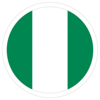 nigeriano bandera. bandera de Nigeria en diseño forma png