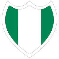 Nigeriaans vlag. vlag van Nigeria in ontwerp vorm png