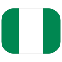 Nigerian flag. Flag of Nigeria in design shape png