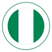 Nigerian flag. Flag of Nigeria in design shape png