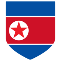 flagga av norr korea i design form. norr korea flagga i design form. png