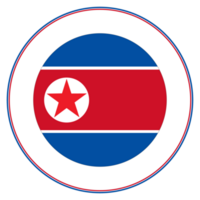 drapeau de Nord Corée dans conception forme. Nord Corée drapeau dans conception forme. png