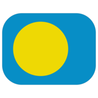 Palau Flagge im Form. Flagge von Palau im gestalten png