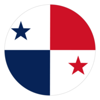 Panamanian flag. Flag of Panama in design shape png