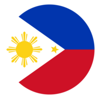 bandera de Filipinas en diseño forma. filipino bandera forma. png