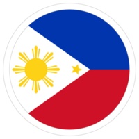 Flag of Philippines in design shape. Pilipino flag shape. png