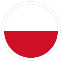 Flag of Poland in shape. Poland flag. png