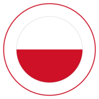 Flag of Poland in shape. Poland flag. png