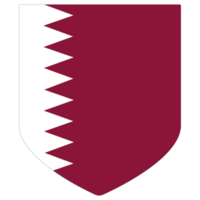 Qatar flag in shape. Flag of Qatar in shape. png