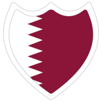 Qatar flag in shape. Flag of Qatar in shape. png