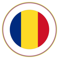 Roumanie drapeau dans forme. drapeau de Roumanie dans forme. png