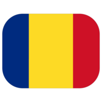 Rumania bandera en forma. bandera de Rumania en forma. png