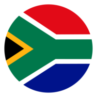 bandera de sur África en forma. sur África bandera en forma. png