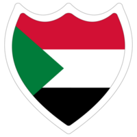 Sudan Flag. Flag of Sudan in design shape png