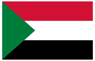 Sudan Flag. Flag of Sudan in design shape png