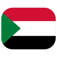 Sudan bandiera. bandiera di Sudan nel design forma png