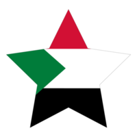 Sudan Flag. Flag of Sudan in design shape png