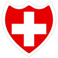 flagga av schweiz. swiss flagga png